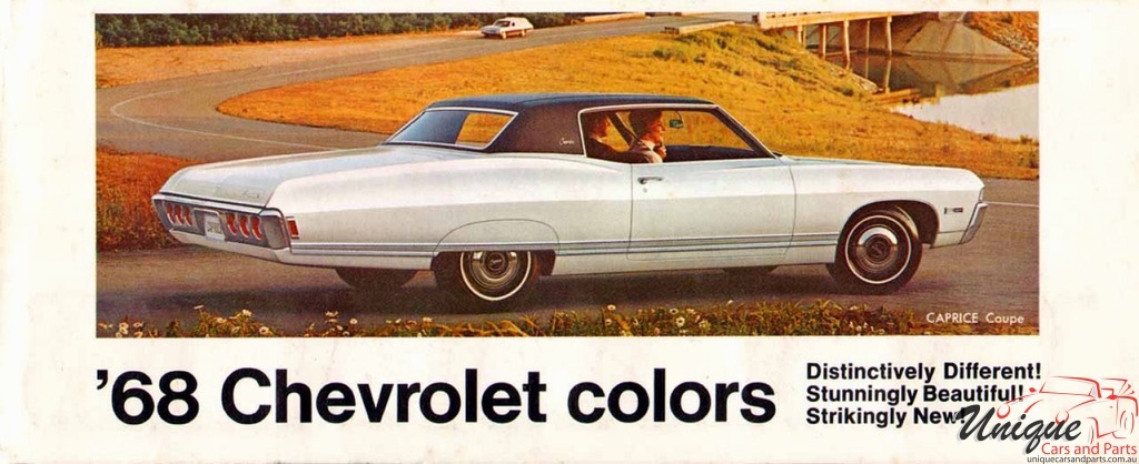1968 Chevrolet Colors Foldout Page 2